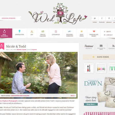 Nicole and Todds Proposal – Published!